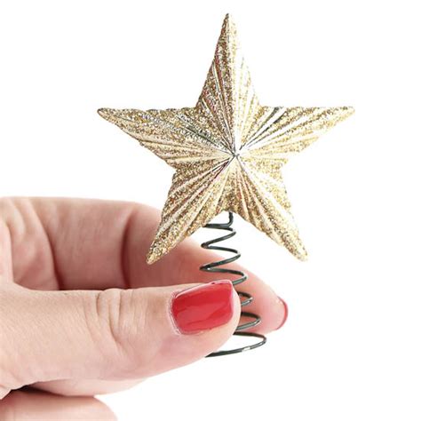 Glitter Star Mini Tree Topper 